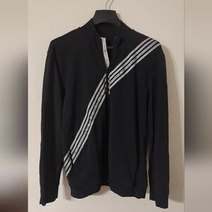 Armani Exchange Men's Logo Black  Sweatshirt Jacket  XL